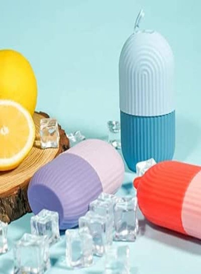 friendizana 4ever Silicone Ice Roller For Neck, Face & Eyes Massage | Ice Mould for Face, Reusable Facial Tool For Glowing & Shrink & Tighten Pores, Silicone Ice Roller, Reusable Facial Skin Care Tool - Image 1