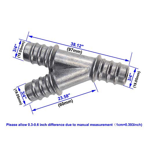 Banwinoto New Upgraded Aluminum HVAC Return Heater Y-Type Hose Splicer Connector Pipe Tube/Fitting Return Hose for Dodge Grand Caravan/Chrysler Town & Country 3.8L 230CID / 4.0L 241CID V6 Engine 2008-09 - Image 2
