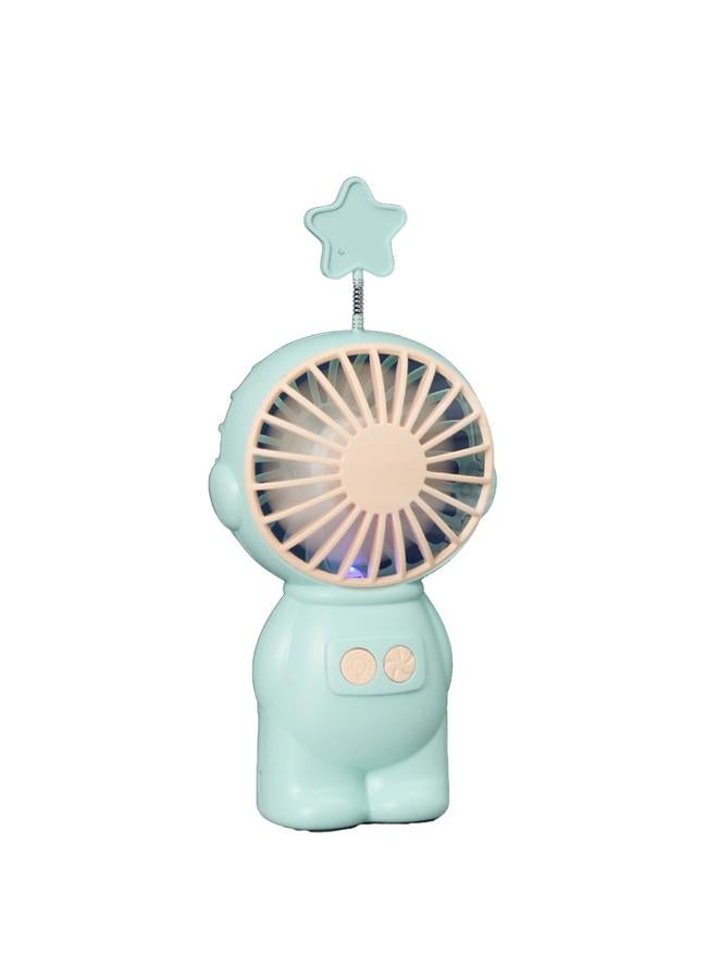 إسكدنيا Handheld Fan Space Man Shape Quiet Mini Rechargeable Portable Night Light for School Office  - Image 2