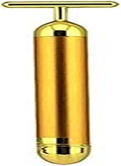 Generic 24k Gold Plated Electric Facial Pulse Head and Face Massager, Anti Aging Anti Wrinkle Treatment Remover Tighten Skin Beauty Bar Cleanser Lift Kit 