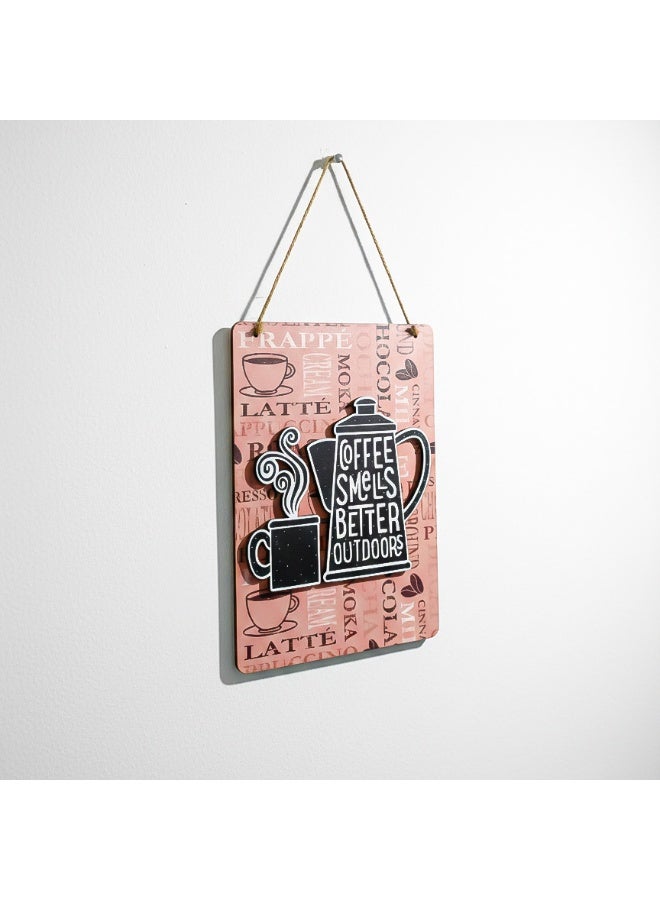 ديكور حائط ثلاثي الأبعاد لركن القهوة من طبقتين، ديكور مطبخ مميز، مقاس 30×20 سم، بطباعة قهوة بارزة، بسُمك 8 مم، مقاوم للتقشير والأتربة، يُعلّق باستخدام المسامير، ويُعد خيارًا مثاليًا لتزيين المطبخ. - Image 2