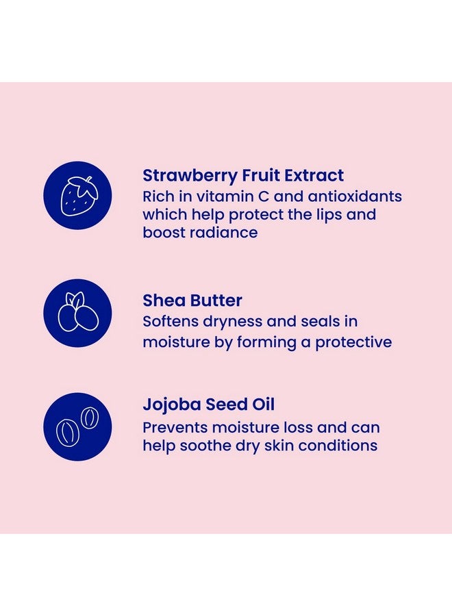 فايستوري قناع النوم للشفاه من بيري جام مع مستخلص فاكهة الفراولة وزبدة الشيا للحصول على شفاه أكثر نعومة للشفاه الجافة والمتشققة والمتشققة والترطيب والحماية والمغذية 10 جم - Image 3