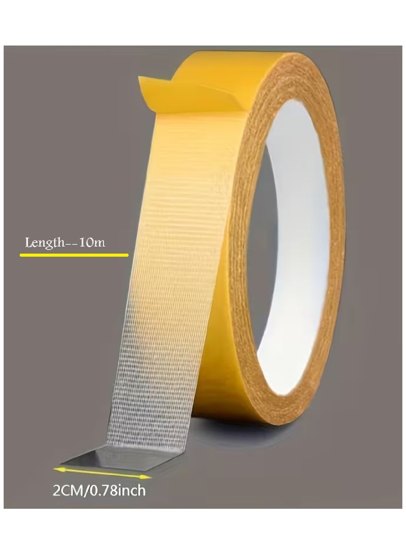 MOBM High Double Sided Tape 2CM x 5CM x 10M Heavy Duty No Residue Multipurpose Adhesive Tape Pack Of2 - Image 3