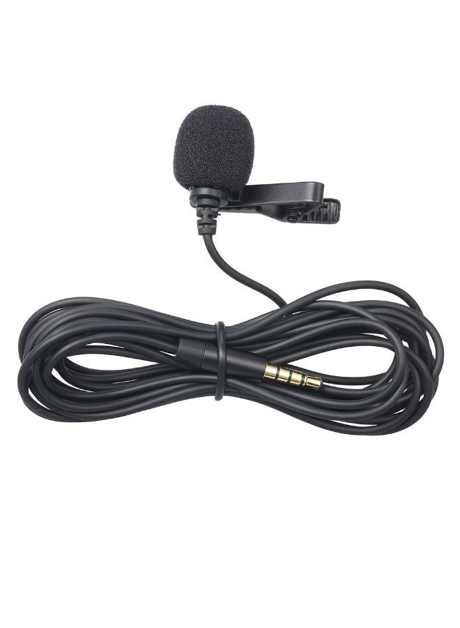 NIBEMINENT Podcast Recording Lapel Clip-on Microphone V7745 Black - Image 1