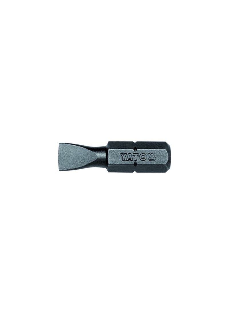 Yato YATO Screwdriver Bit 1/4"x25mm Slotted 6.5mm (5pcs/set) YT-7805 