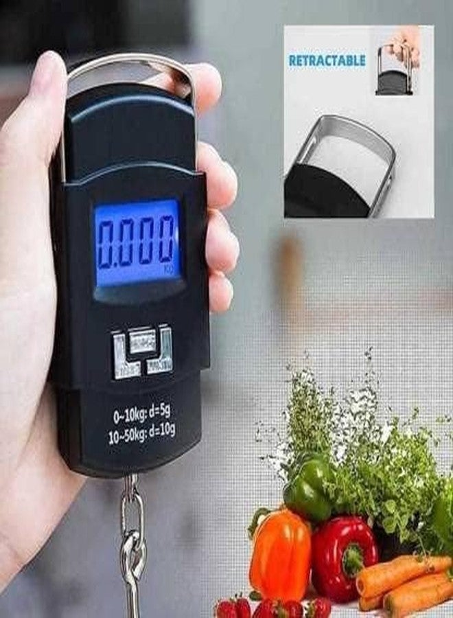 Sarjak ميزان سارجاك WH-A14 MAX:50Kg رقمي شديد التحمل محمول باليد لنوع خطاف الأمتعة (50KG A11) - Image 4