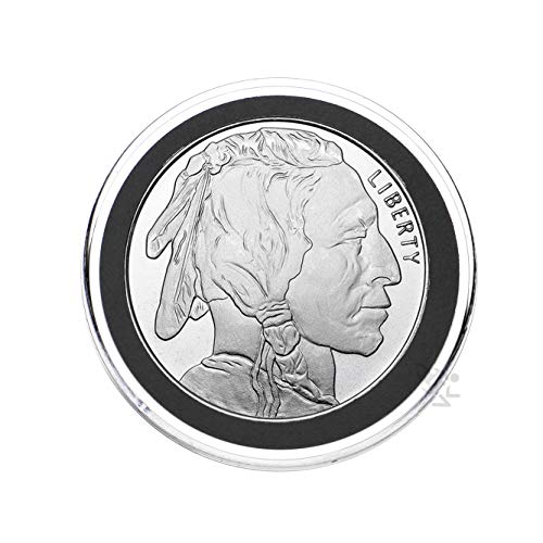 OnFireGuy 20pcs 39mm Black Ring Coin Capsules & Capsule Tube with Red Cap Lid for 1oz Silver Rounds | Protective Coin Cases for 1oz Silver Buffalo, Copper Rounds and Standard Casino Chips - Image 4