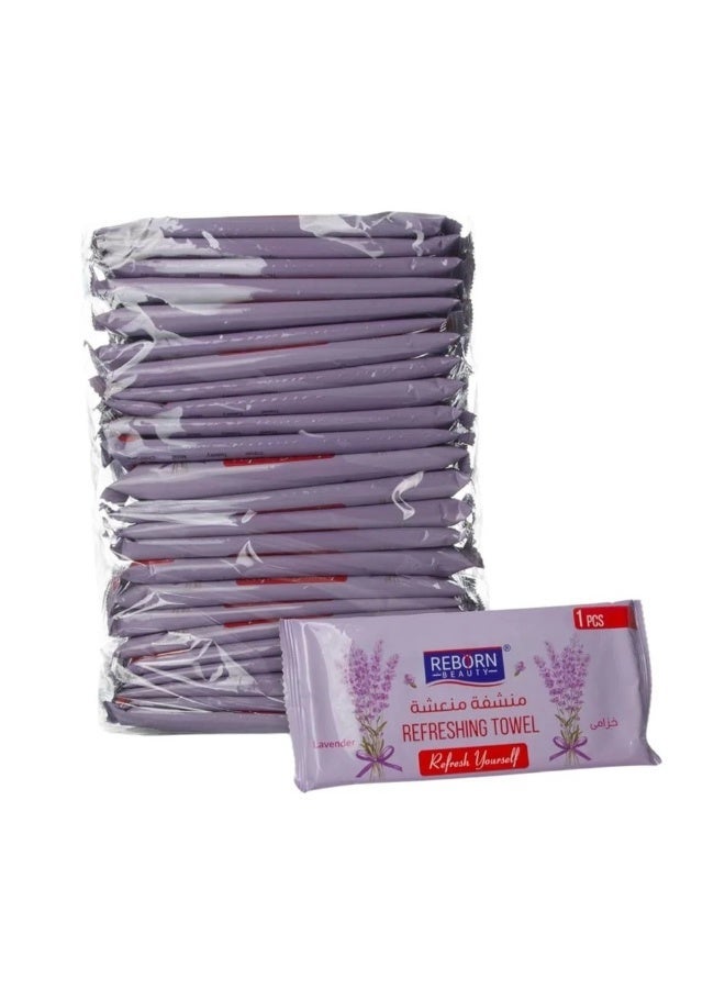 Swift Refreshing lavender scented towel - (Pack of 25) - Image 1