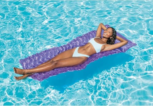 Intex - Tote-N-Float Wave Inflatable Air Mat, (90 inches X 34 inches), (Colors May Vary), (2 Pack) - Image 4