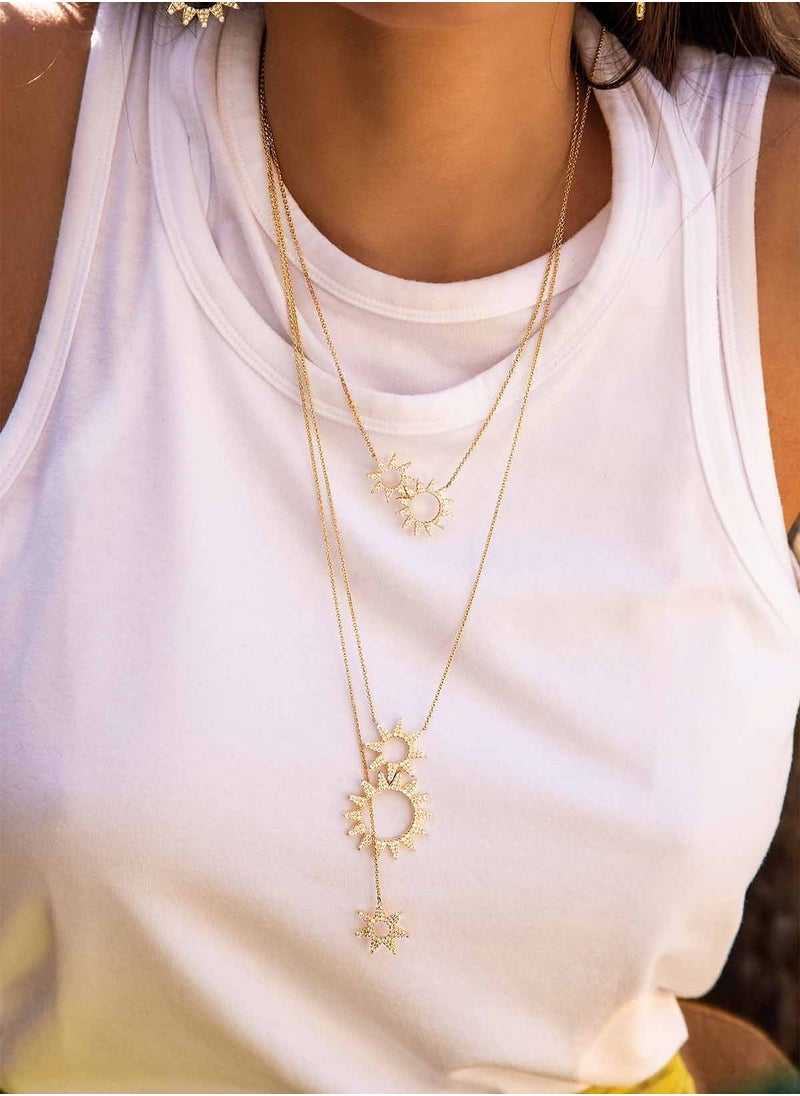 APM Monaco - APM Monaco Sun Adjustable Necklace for Women YC6937OX - Image 1