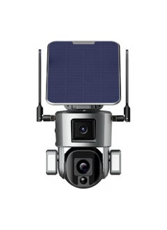 كروني كاميرا CRONY D5 4G-4K-8MP تعمل بالطاقة الشمسية ببطارية ربط مزدوجة PT كاميرا CCTV لاسلكية 8 ميجابكسل | لا حاجة لضبط التركيز، الصورة واضحة بعد التثبيت  - Image 1