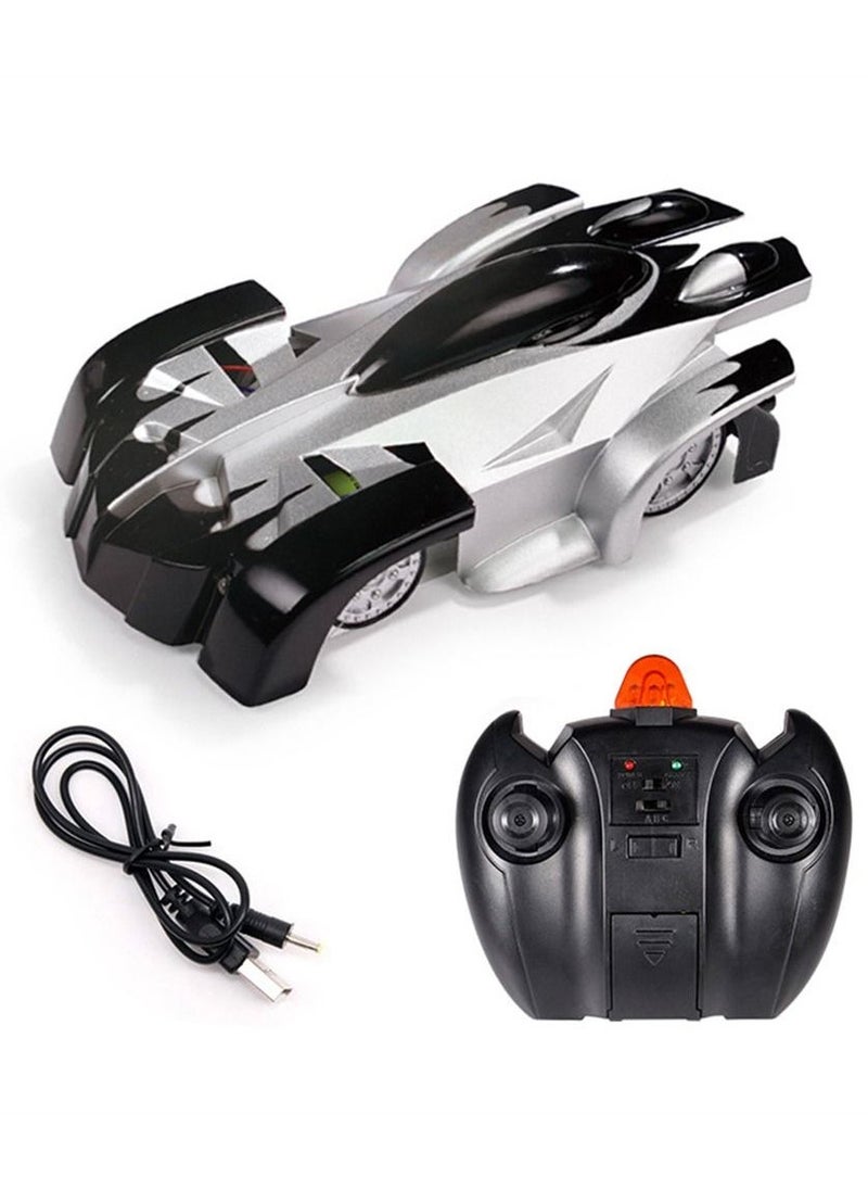 Remote Control Car, for Kids, Rc Cars Car Toys Wall Climbing Car Dual Mode 360°Rotating Stunt Rechargeable High Speed Vehicle with LED Lights (Black and White) - Image 4