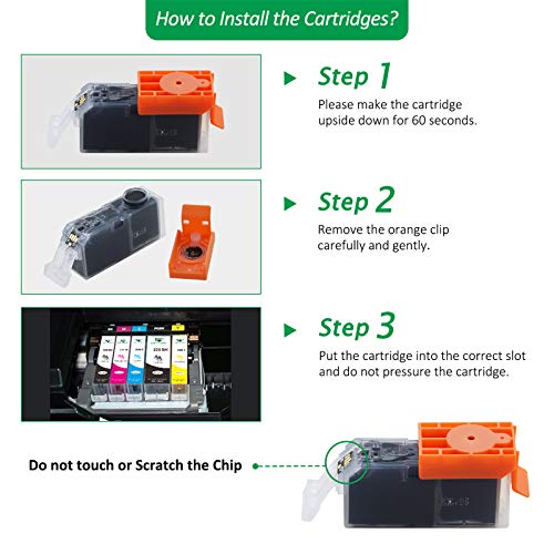 Supricolor 18 Pack PGI-225 CLI-226 Ink Cartridges High Yield Compatible with PIXMA iP4820 iP4920 iX6520 MG5120 MG5320 MG6120 MG6220 MG8120 MG8220 MX712MX882 MX892 Wireless(with Gray) - Image 2