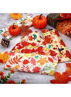 Giegxin Giegxin 10 Pcs Thanksgiving Headbands Fall Headbands for Women Nursing Head Band Wide Knotted Elastic Pumpkin Turkey Maple Leaves Thanksgiving Decor Autumn Festive Gift Hair Accessories(Maple Leaf)  - Image 4