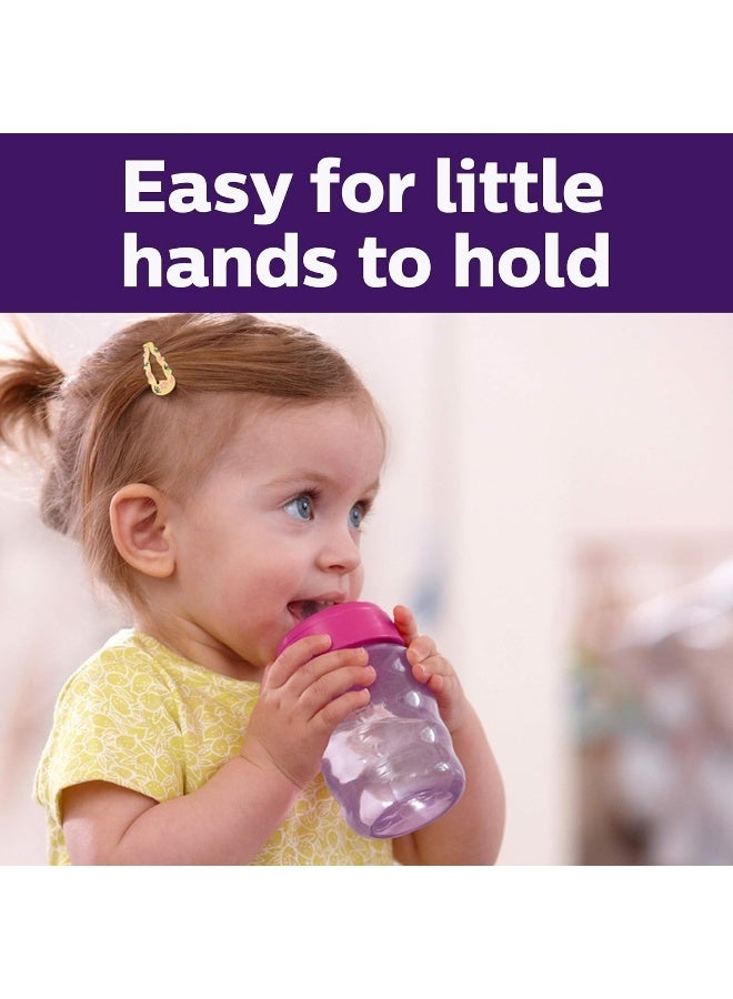 Avent Philips Avent My Easy Sippy Cup, 9 Ounce, Pink/Purple, Stage 2 (colors may vary) - Image 3