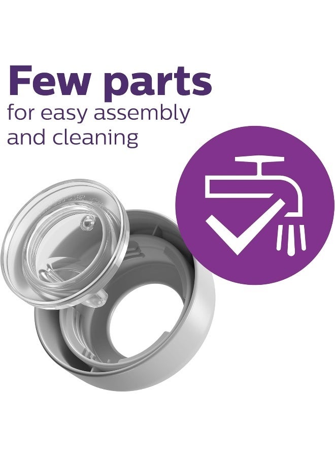 Avent Philips Avent My Easy Sippy Cup, 9 Ounce, Pink/Purple, Stage 2 (colors may vary) - Image 5