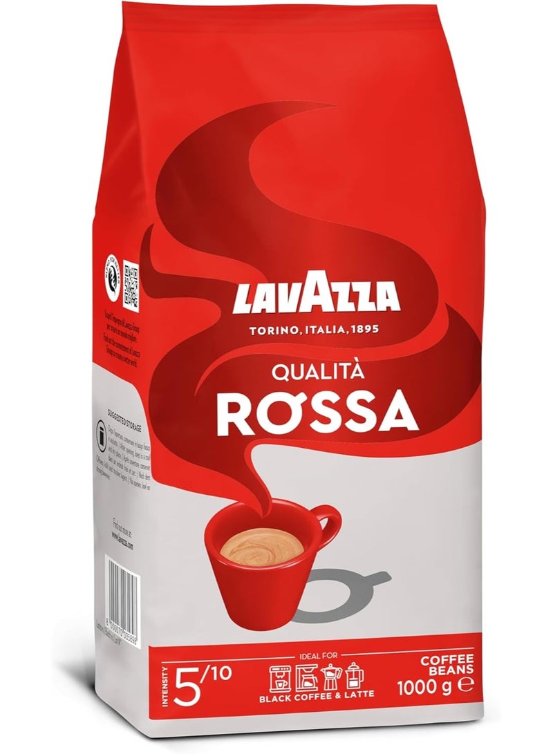 Lavazza Premium Italian Espresso Qualità Rossa Coffee Beans 1KG - Image 2