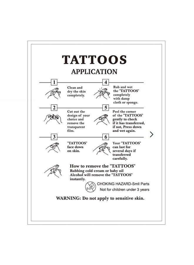 Dopetattoo 6 Sheets Temporary Tattoos sea Turtles tortoise Temporary tattoo Neck Arm Chest for Women Men Adults - Image 4