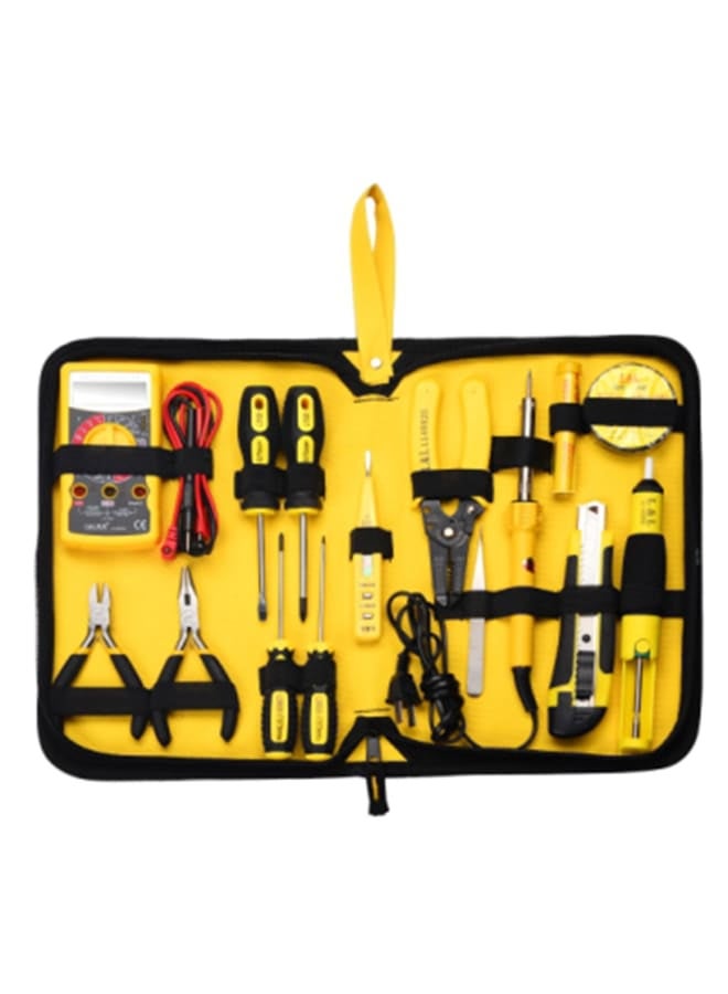 LANLONG 15-piece electrical canvas tool bag
