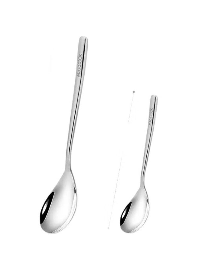 MAX COOK 316L Stainless Steel Soup Ladle Spoon Set Of 2, Large And Thick Ladle For Dining And Serving Mcgc3677 - Image 3