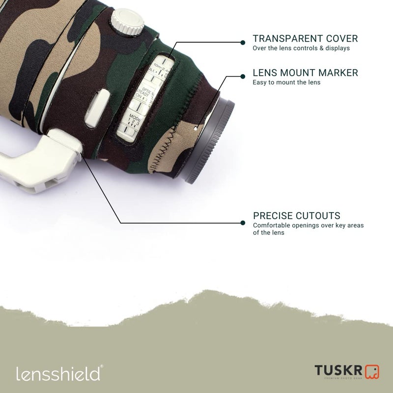 LENS SHIELD غطاء عدسة لنس شيلد لعدسة تامران 150-600 G2 (كانون) مع غطاء تمديد الزوم - Image 4