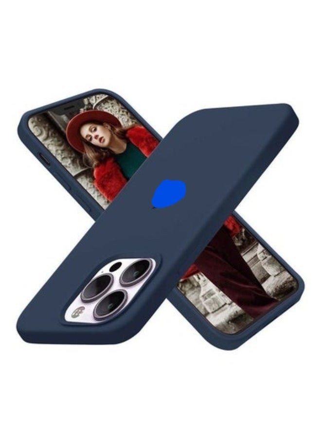 Genetic 3Pack for iPhone 13 Pro Silicone Case Soft Slim Liquid Gel Silicone Shockproof Phone Cover Microfiber Lining Full Body Protection 6.1 inch Pink Sand/Midnight Blue/Lemon  - Image 2