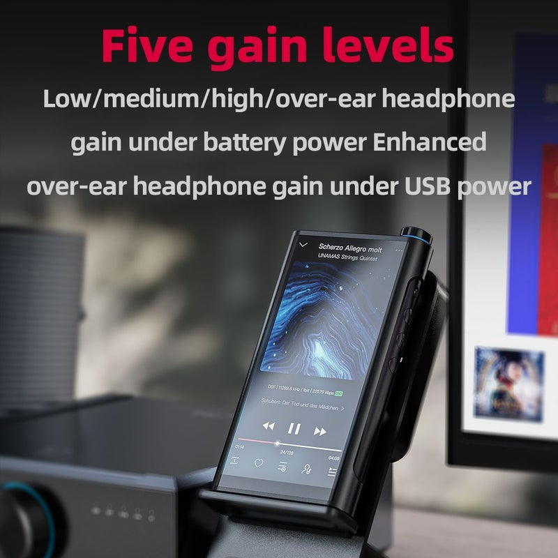 FiiO M15s Portable Hi-Res Lossless Music Player Android 10 MQA MP3 with Es9038pro DAC and Snapdragon, Blue - Image 2