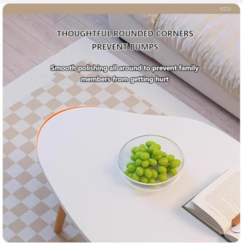 Cloud Coffee Table, Creamy Tea Table, Modern Irregular Coffee Table, Style Center Table for Living Room, Easy Assembly, for Living Room Home Office - Image 4