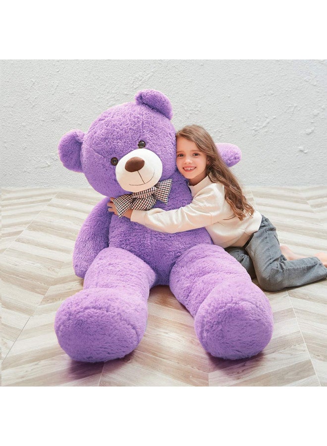 MaoGoLan دب تيدي عملاق بنفسجي 55" بحجم الحياة، حيوانات محشوة ضخمة للأطفال، صديقة، وصديق - Image 3
