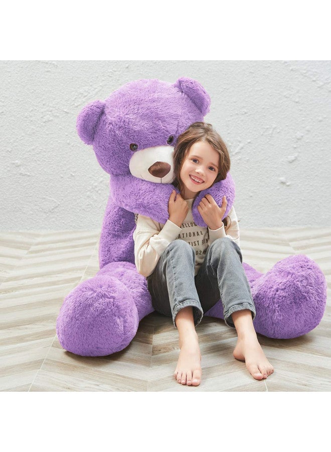 MaoGoLan دب تيدي عملاق بنفسجي 55" بحجم الحياة، حيوانات محشوة ضخمة للأطفال، صديقة، وصديق - Image 2