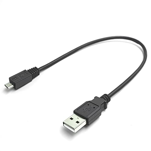 NECABLES 10 Inch Short Micro USB Charger Cable Male A to Micro B Black for Android Both Charging and Sync (10 Inches/0.8 Feet) - Image 3