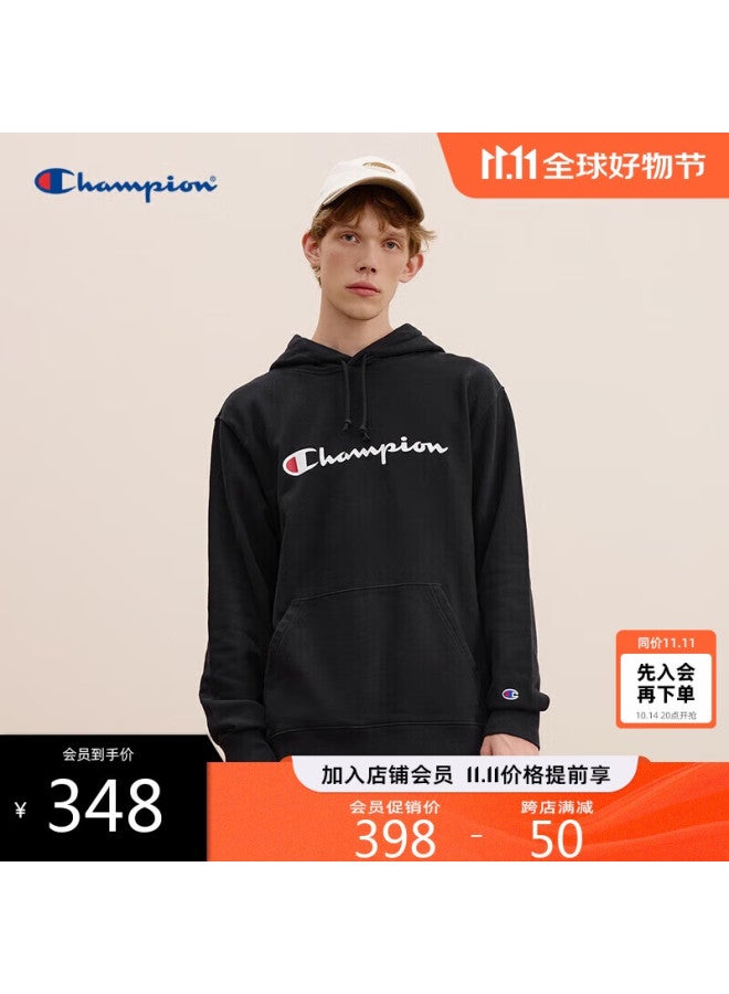 Champion Champion Hooded Sweatshirt For Men, Autumn New Style, Hand-drawn Logo Print, American Retro Trendy Brand For Women  - Image 1