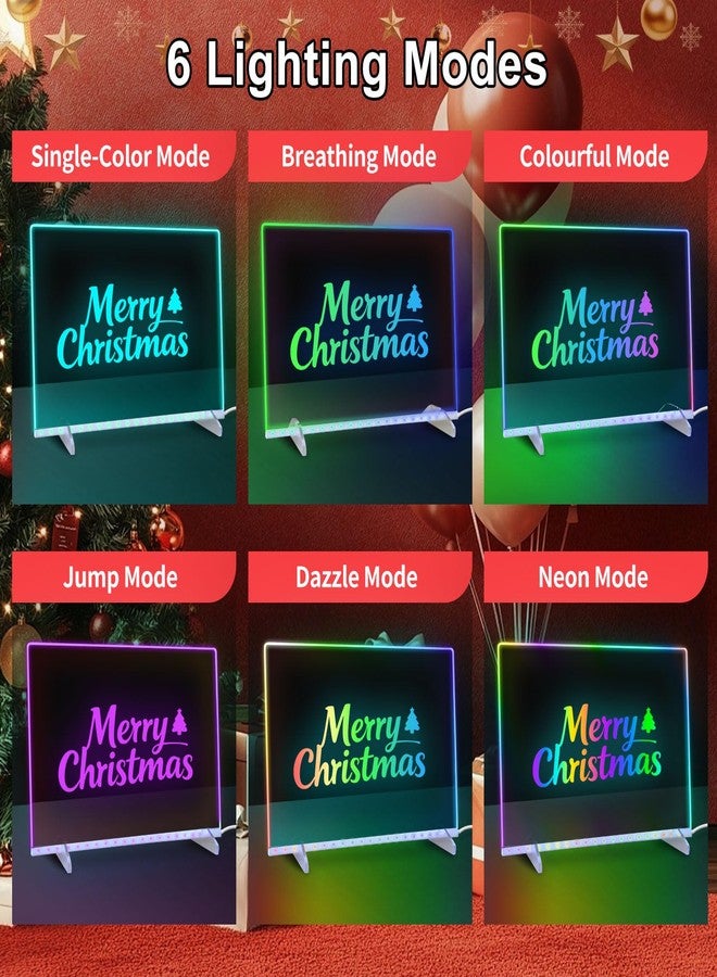 Lumiboard Led Drawing Board with 8 Colors, 13"x10" Acrylic Dry Erase Board with 13 Light Effects, Glow Doodle Board Gifts for Kids for Easter Halloween Christmas Birthday Gifts Presents - Image 4