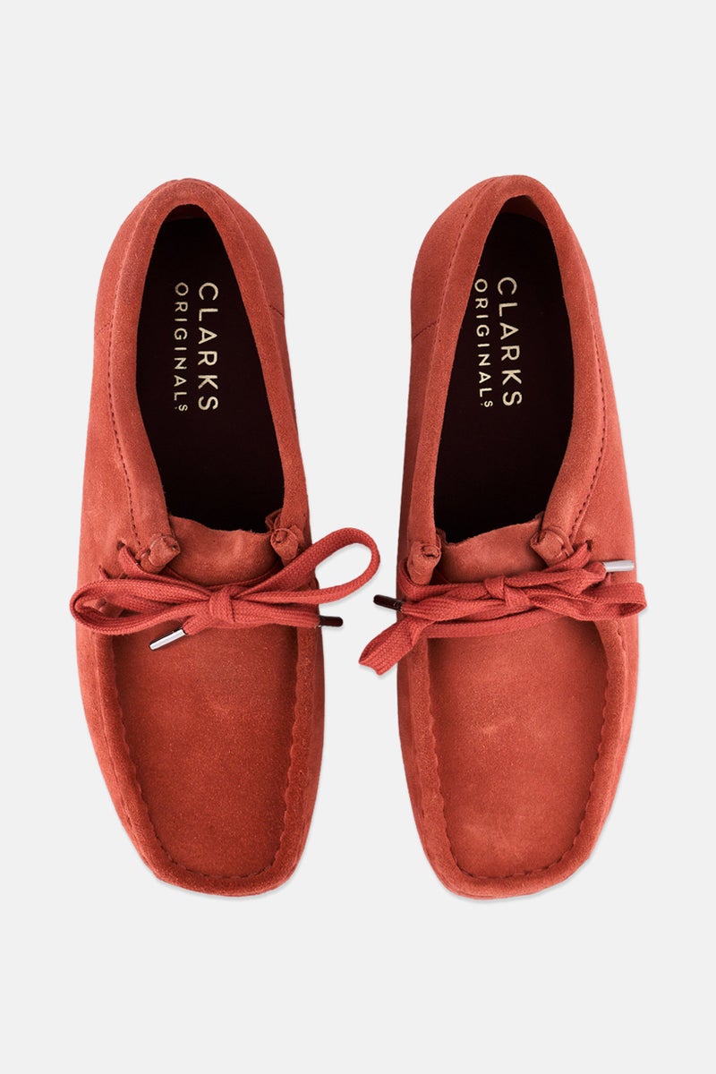clarks Women Standard Fit Wallabee Lace Up Shoes, Dark Blush - Image 3