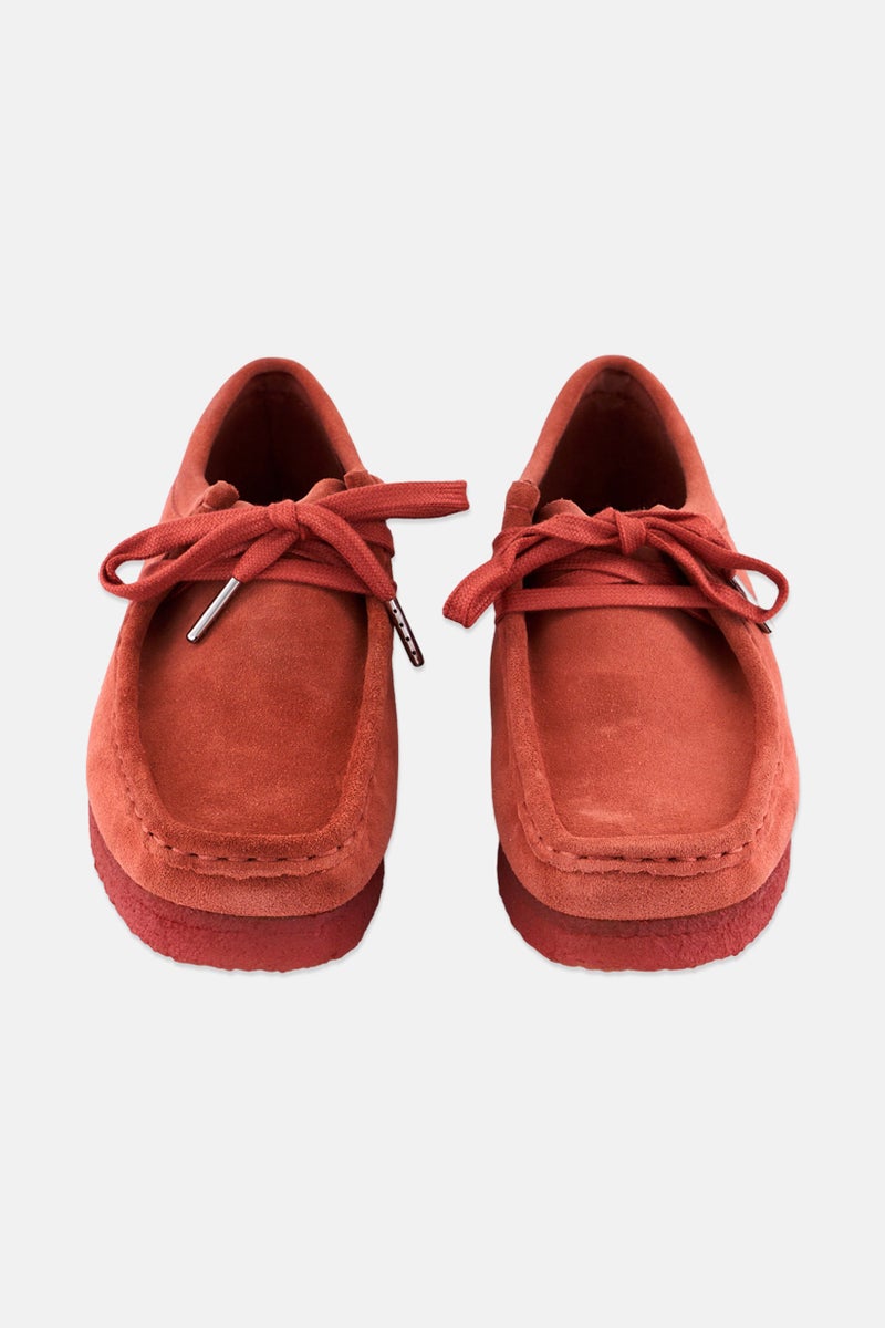 clarks Women Standard Fit Wallabee Lace Up Shoes, Dark Blush - Image 4