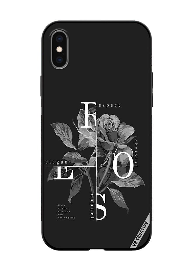 VR CREATIVE Protective Case Cover For Apple iPhone X/XS Flower Design Multicolour - Image 1