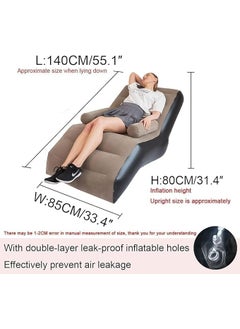 Keshmart Keshmart Air Sofa Inflatable Sofa Chair Air Chair Inflatable Sofa Portable Sofa Single Seater Sofa Chair Bed Set Portable Recliner with Air Pump  - Image 2