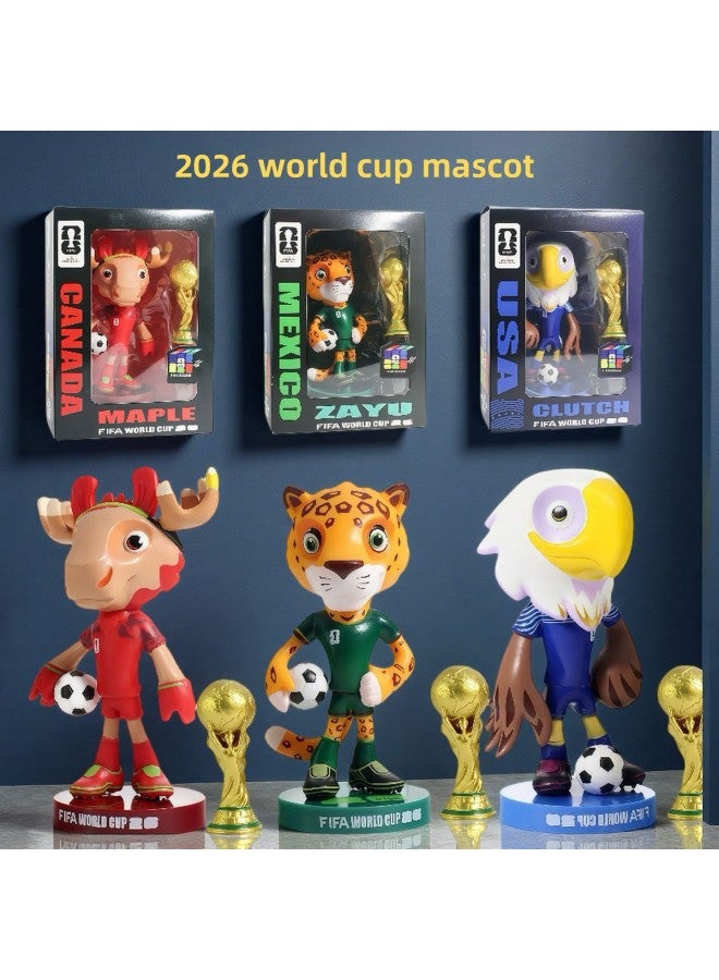 تمثال بطول 12 سم مع كأس - ميسي، رونالدو، مبابي، كأس العالم، قطعة تذكارية قابلة للجمع، لعبة أطفال، هدية عيد ميلاد لمحبي الرياضة، دمية نجم رياضي في صندوق مفاجآت - Image 3