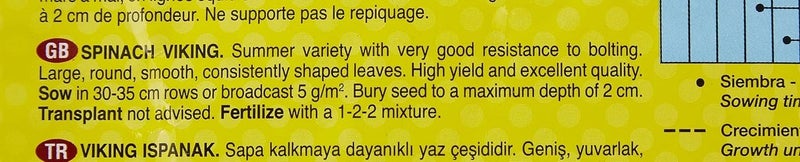 Fito Spinach Viking Seeds for Planting, Premium Leafy Vegetable Seeds for Indoor & Outdoor Gardening, Fast Growing Spinach Plant, Nutrient Rich Green Leaves for Cooking Salads & Home Garden - Image 3