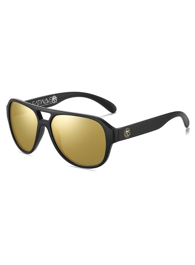 Hot Wave Heat wave Visual Sunglasses Fashion Polarized Sunglasses Gold HW02 - Image 2