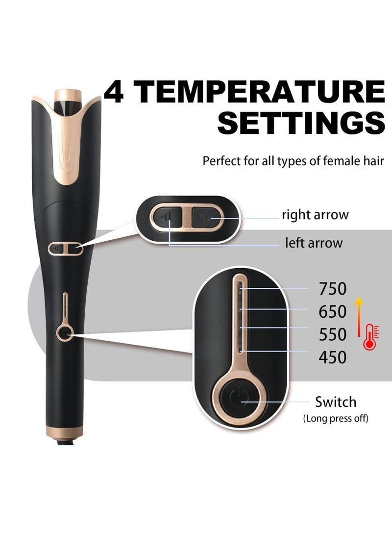 JAJEEK Automatic Ceramic Hair Curler for Curly Hair – 360° Rotation, Multi-Speed Settings, Ceramic Technology for Smooth & Long-Lasting Curls – Professional Curling Iron (DX1354) - Image 3