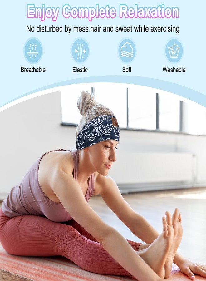 BULYPAZY 2-Pack Sleeping Headphones, Bluetooth 5.4 Headband Headphones, Wireless Bluetooth Headband for Yoga, Running, Workout, Travel, Sports, Unique Presents for Adult Teens - Black&Blue - Image 4