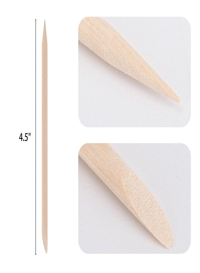 acDesign 200pcs Orange Sticks for Nails 4.5 inch Double Sided Wooden Cuticle Pusher Remover Nail Art Manicure Pedicure Tool for Manicure Pedicure - Image 2