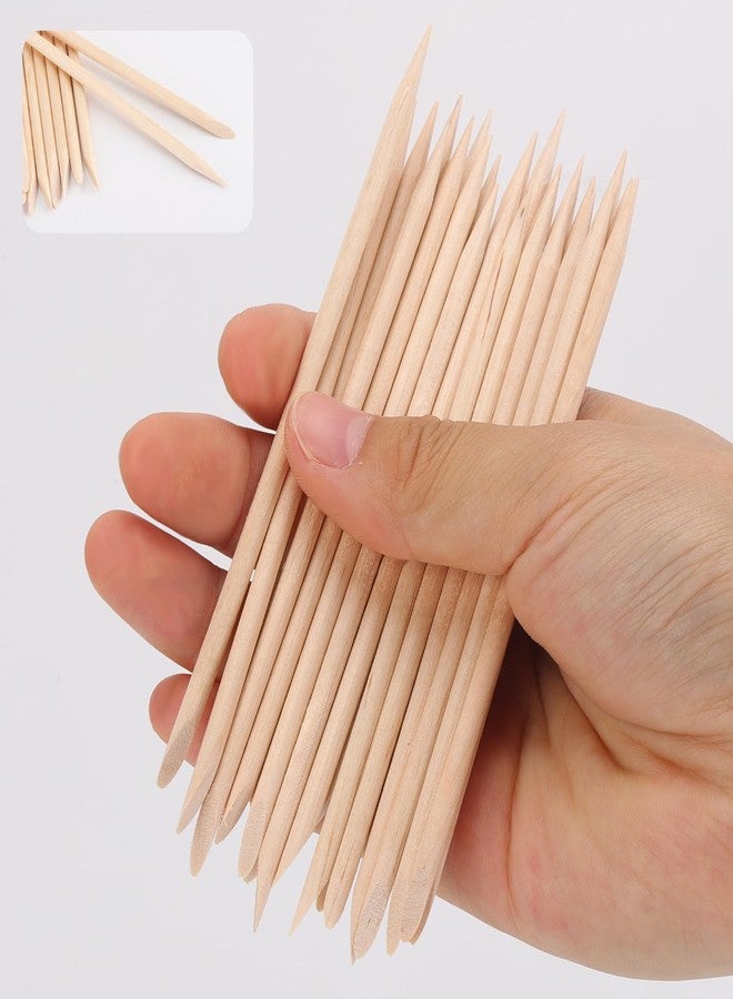 acDesign 200pcs Orange Sticks for Nails 4.5 inch Double Sided Wooden Cuticle Pusher Remover Nail Art Manicure Pedicure Tool for Manicure Pedicure - Image 3