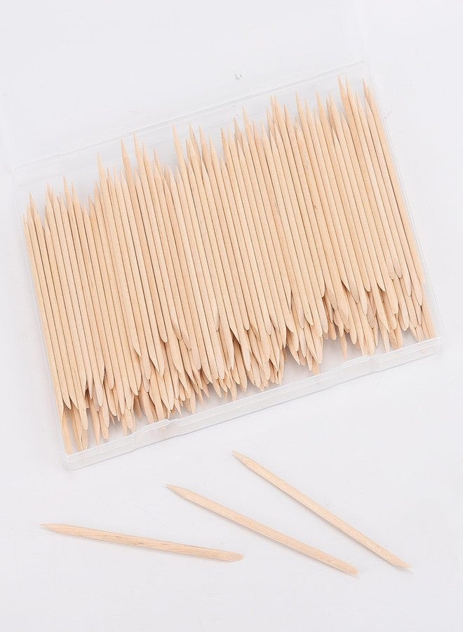 acDesign 200pcs Orange Sticks for Nails 4.5 inch Double Sided Wooden Cuticle Pusher Remover Nail Art Manicure Pedicure Tool for Manicure Pedicure - Image 4