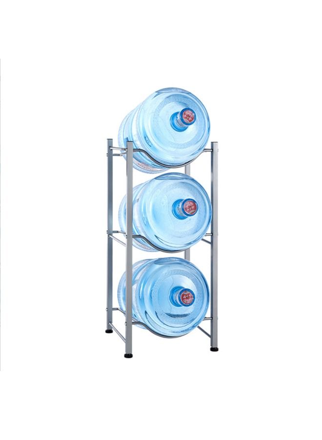 Water Bottle Holder Cooler Jug Rack  3 Ties, 5 Gallon Water Bottle Storage Rack Detachable Heavy Duty Chrome Water Bottle Cabby Rack Caddy Carrier - Image 1
