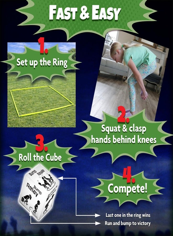 STARLUX GAMES Bump-Out: The Backyard “Human Bumper Cars” Party Game | For Kids & Family | Ages 5+, 2–12 Players | Camp & Yard Activity | Outdoor Toys for Kids 8–12 | Gift for Boys | Get Everyone Moving & Laughing! - Image 2