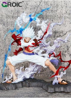 GROIC Luffy Anime Figure, One Piece Figure, Gear 5 Luffy Figure, 11-Inch Wink gk Luffy Anime Figure, Artist King Collection, Wink Luffy Anime Figure, PVC Character Collection Model Doll Toy One Piece Luffy  - Image 2
