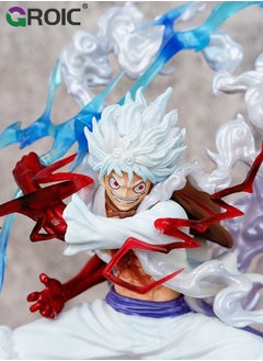GROIC Luffy Anime Figure, One Piece Figure, Gear 5 Luffy Figure, 11-Inch Wink gk Luffy Anime Figure, Artist King Collection, Wink Luffy Anime Figure, PVC Character Collection Model Doll Toy One Piece Luffy  - Image 3