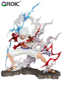 GROIC Luffy Anime Figure, One Piece Figure, Gear 5 Luffy Figure, 11-Inch Wink gk Luffy Anime Figure, Artist King Collection, Wink Luffy Anime Figure, PVC Character Collection Model Doll Toy One Piece Luffy  - Image 1